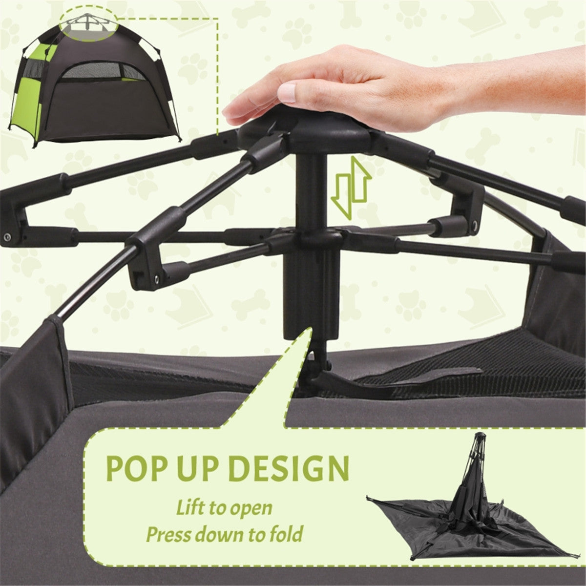 Pop-up Dog Tents, Pet Camping Tents