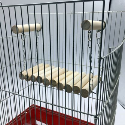 Bird toy wooden stick swing