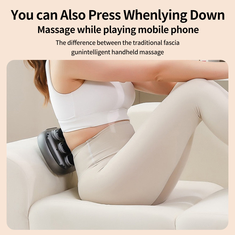 Handheld Deep Tissue Massagers  Percussion Massage Gun  6-Head Back Massager For Muscle  Relaxation