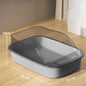 Oversized Splash-proof Cat With Sand In A Litter Box