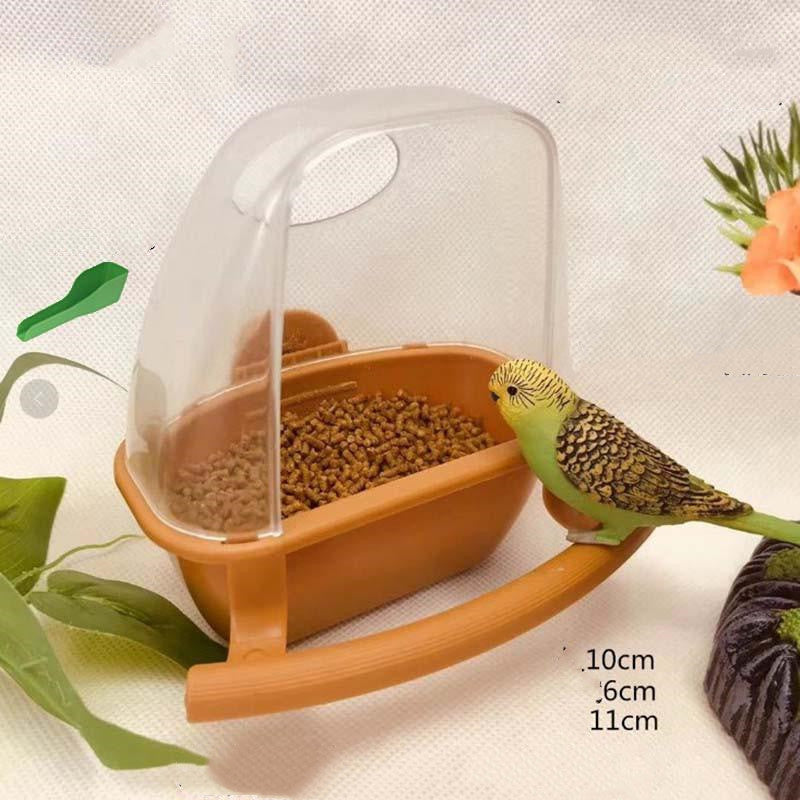 Parrot Bird Food Box Plastic Bird Feeder Outdoor