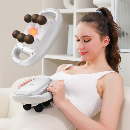 Handheld Deep Tissue Massagers  Percussion Massage Gun  6-Head Back Massager For Muscle  Relaxation