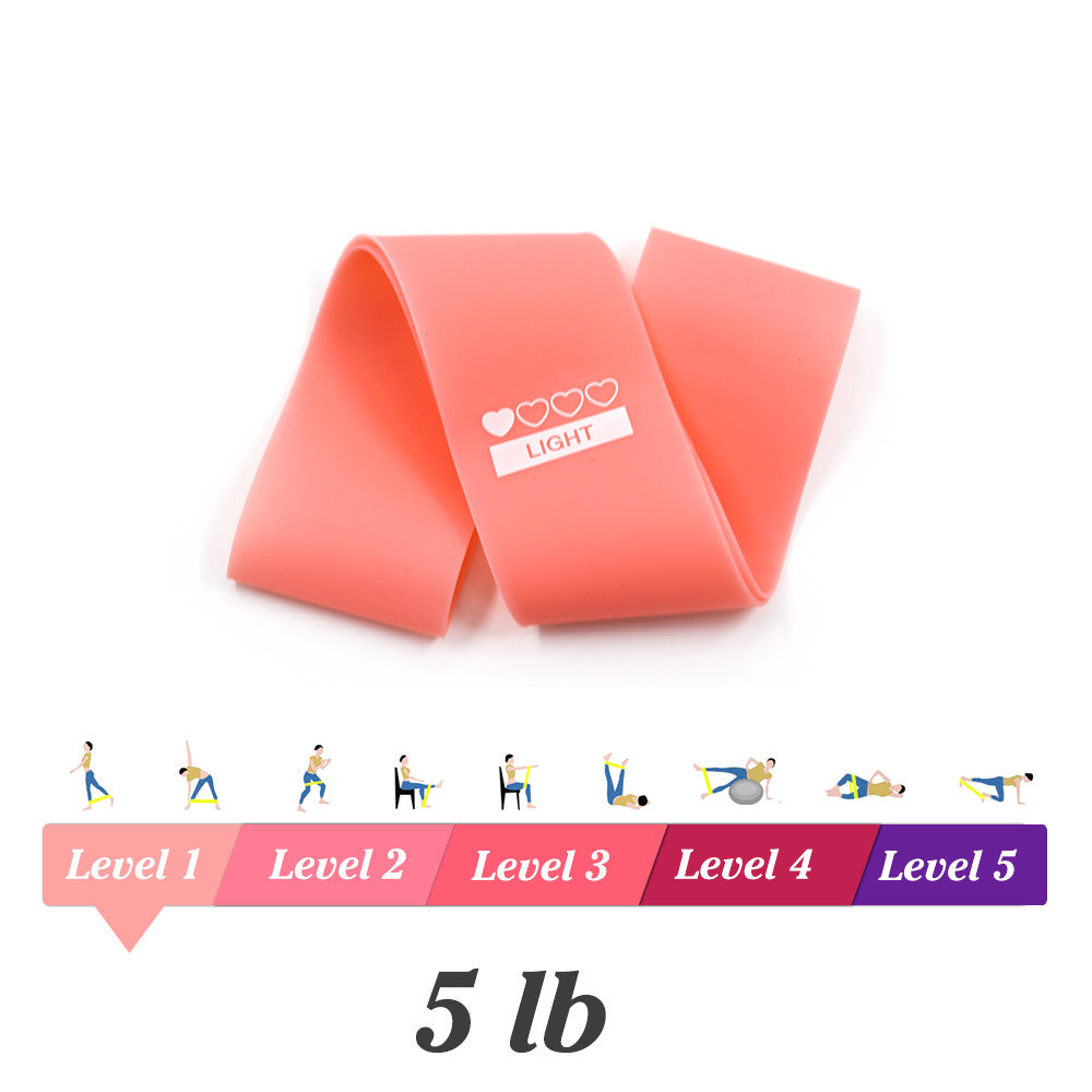 Resistance Rubber Bands Indoor Outdoor Fitness Equipment 0.35mm-1.1mm Pilates Sport Training Workout Elastic Bands